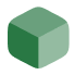 Grünes Paket-Symbol