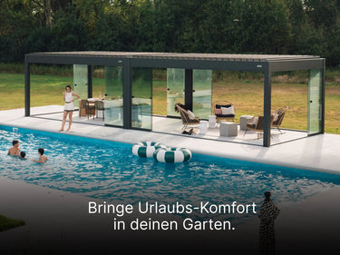 PERGOLUX Pergola Skydance S3 Anthrazit Freistehend 