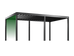 Pergolux Pergola – Auswahl der linken Seitenwand bei freistehendem Modell.