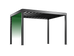 Pergolux Pergola – Auswahl der linken Seitenwand bei freistehendem Modell.