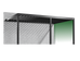 Pergolux Pergola – Auswahl der rechten Seitenwand bei wandmontiertem Modell.